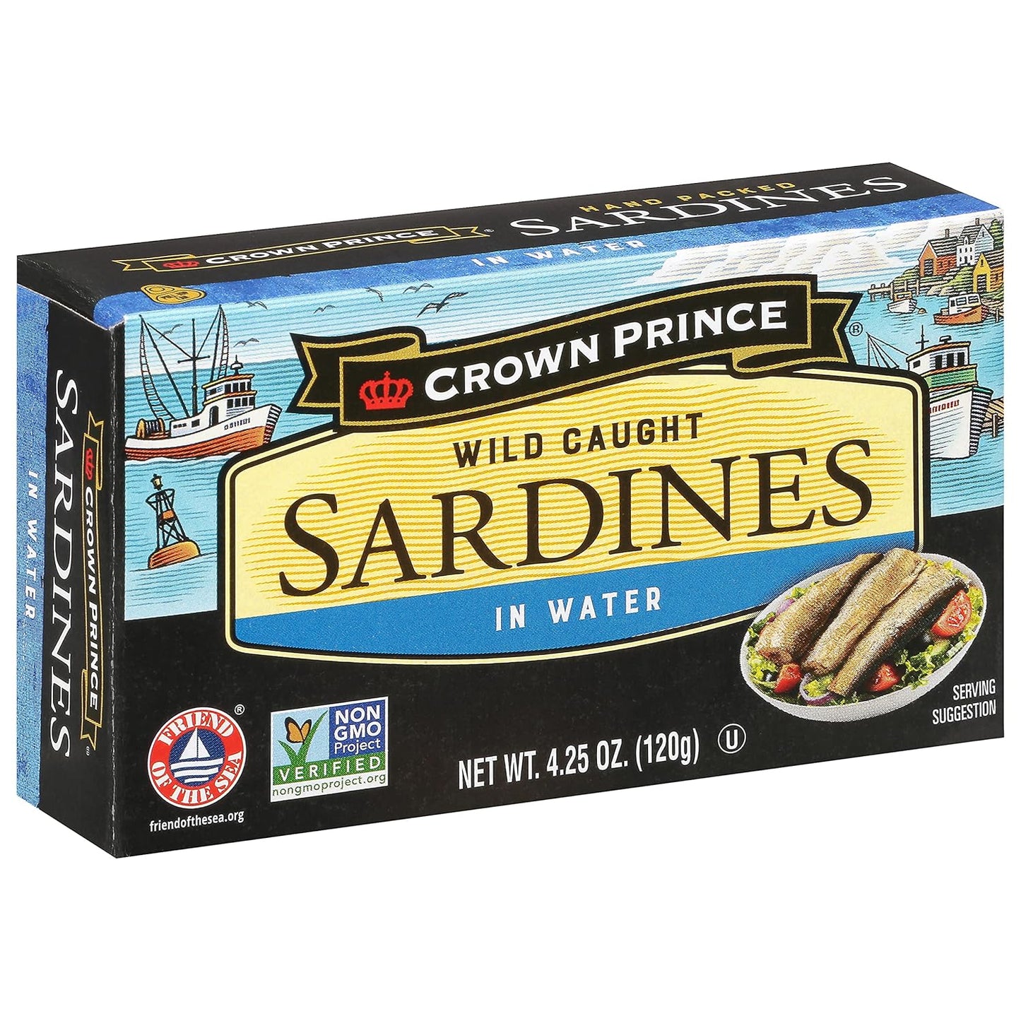 Crown-Prince-Sardinas-en-agua,-latas-de-4.25-onzas-(paquete-de-12)---1244