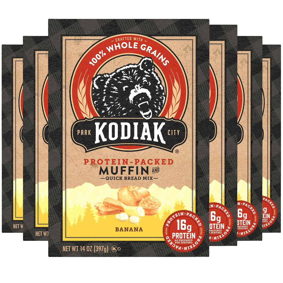 Kodiak-Protein-Muffin-Baking-Mix,-Banana,-High-Protein,-6pk---371