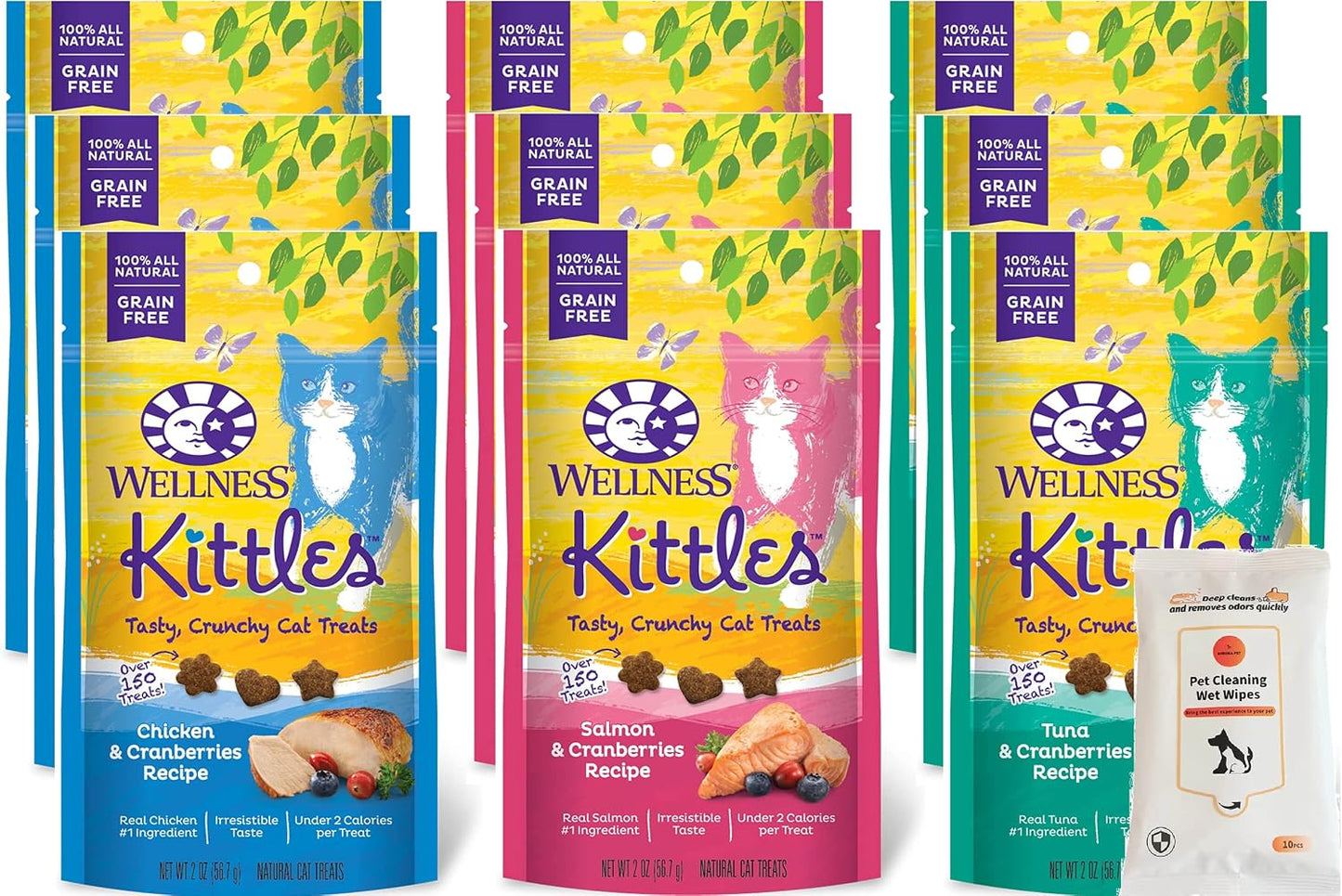 Aurora-Pet-Variety-Pack-9-Wellnes-Kittles-Tasty-Crunchy-Cat-Treats-(3-Chicken,-3-42