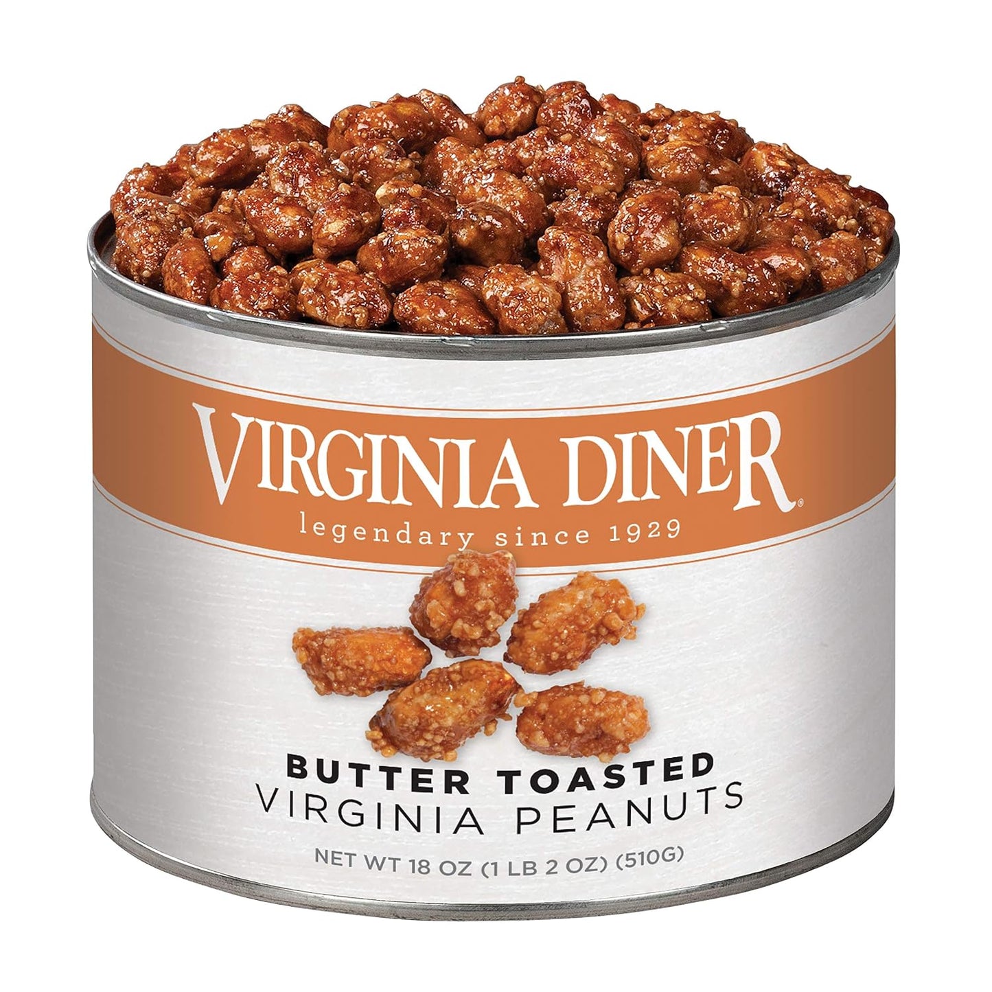 Virginia-Diner---Gourmet-Natural-Extra-Large-Butter-Toasted-Virginia-Peanuts,--18-Ounce-Tin--671