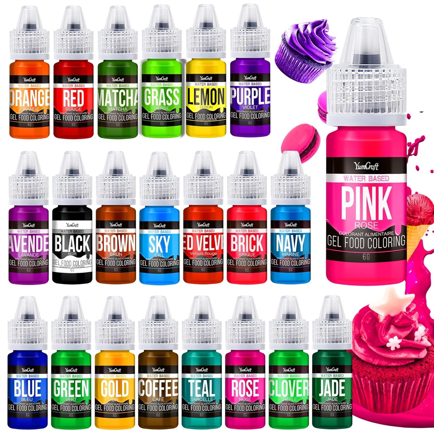 Food-Coloring-Gel-Set---22Vibrant-Color-Gel-Food-Coloring-for-Cake-Baking,-Egg,-239