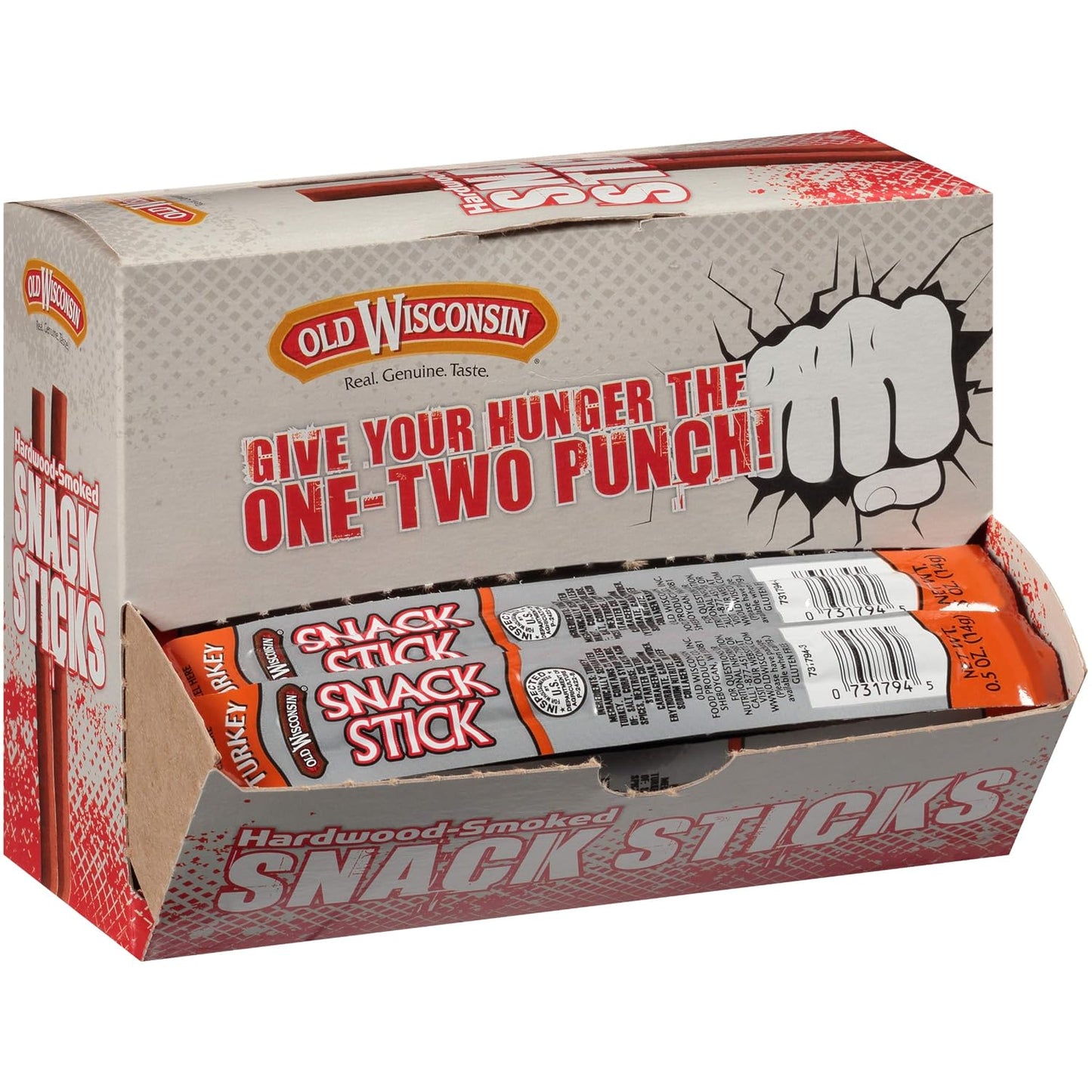 Old-Wisconsin-Turkey-Sausage,-0.5-OZ-Meat-Sticks,-42-Count-Pack--|-Handcrafted-Turkey-Sticks,-421