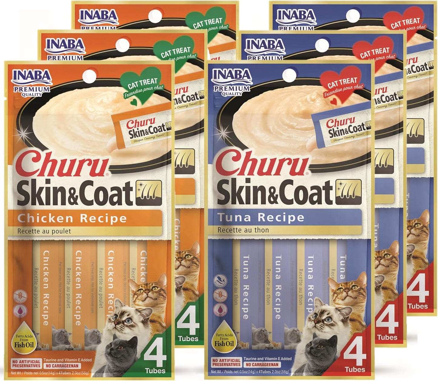 INABA-Churu-for-Skin-and-Coat-Lickable-Purée-Natural-Cat-Treats-Omega-Taurine-Green1274