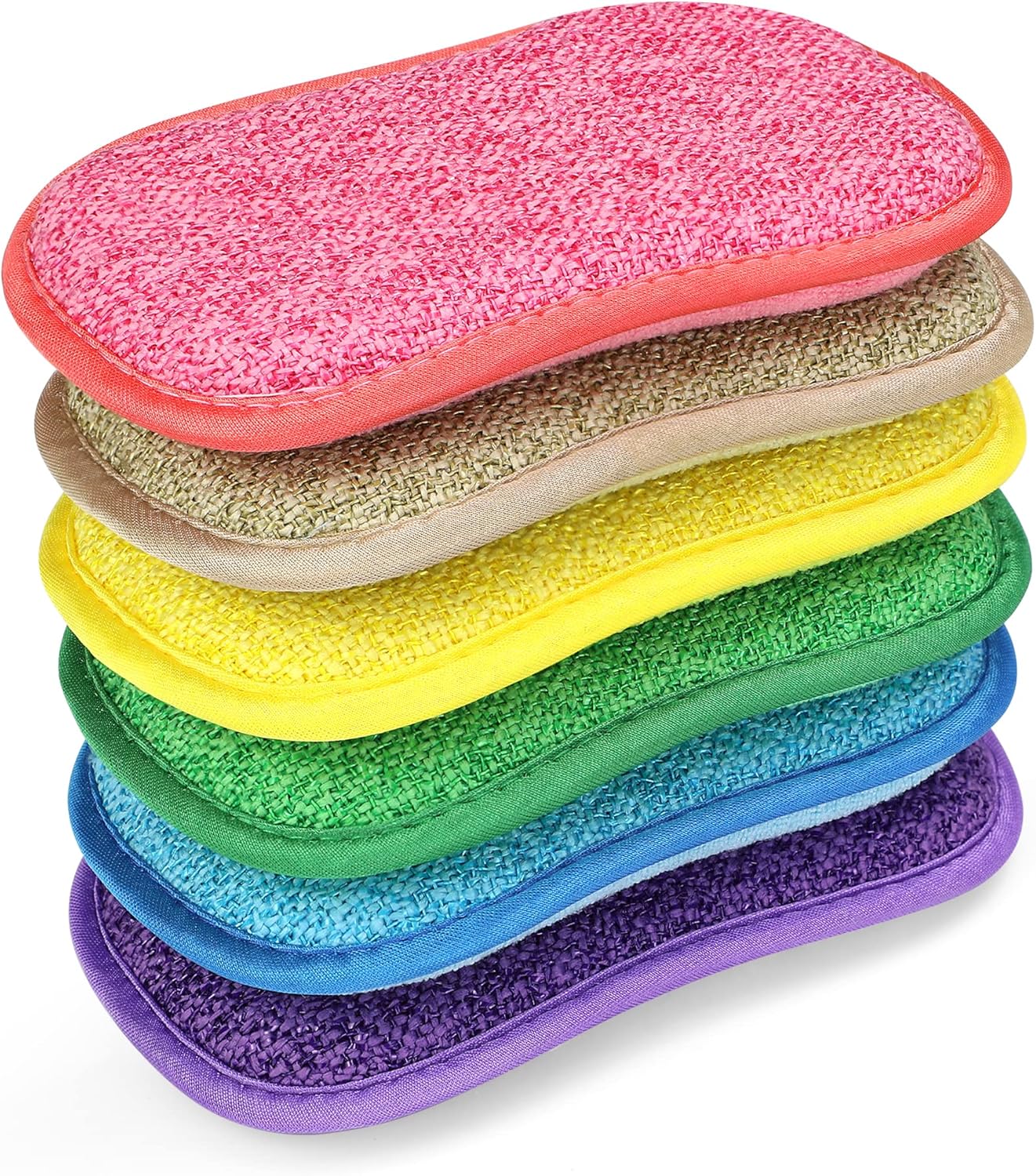 6-Pack-Multi-Purpose-Scrub-Sponges-for-Kitchen-6-Colors,-Non-Scratch-1596