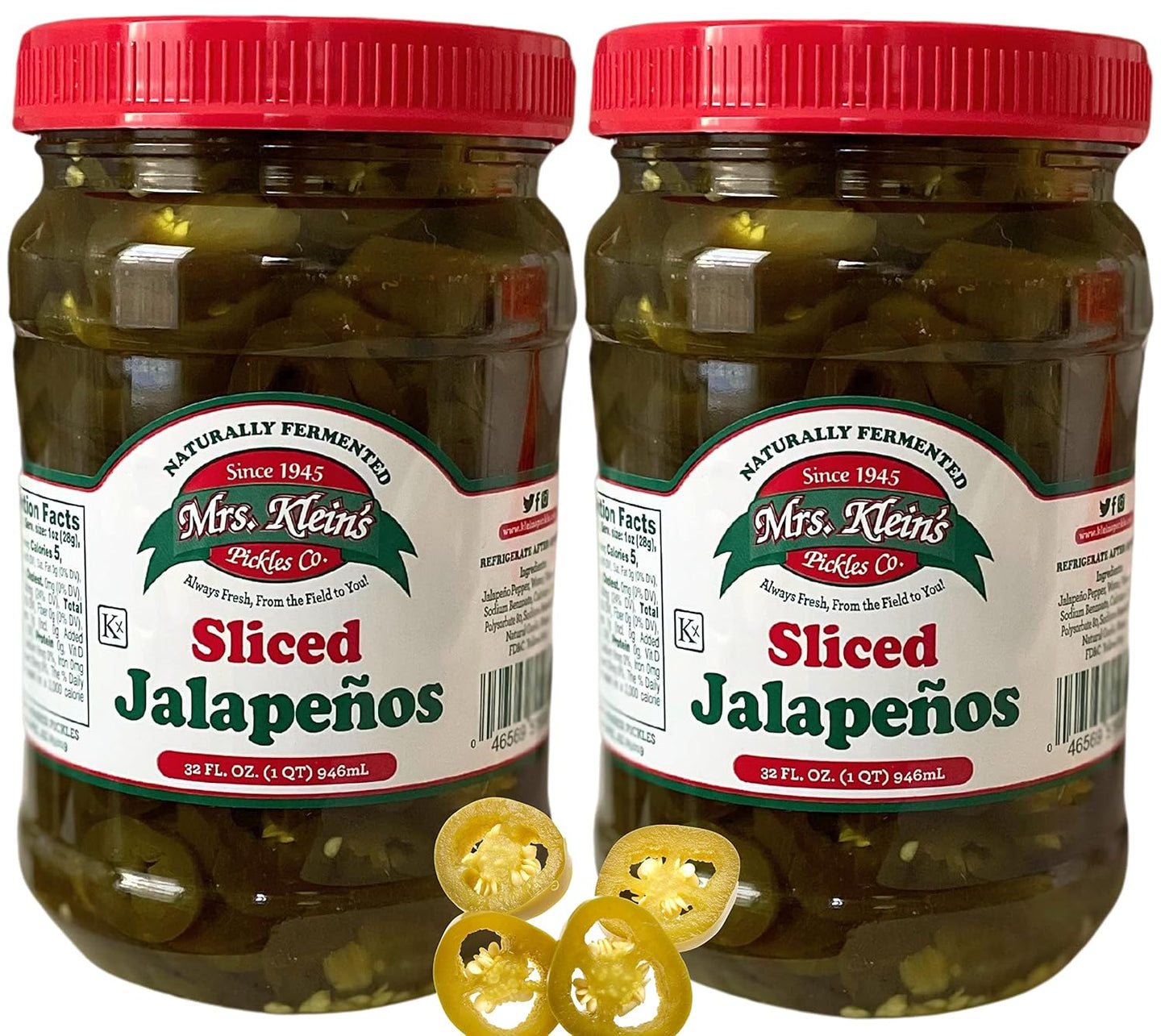 Mrs-Kleins-Jalapenos-Sliced-Jar-(32oz-Pack-of-2)-Hot-Pickled-Jalapenos-Tangy,-spicy-400