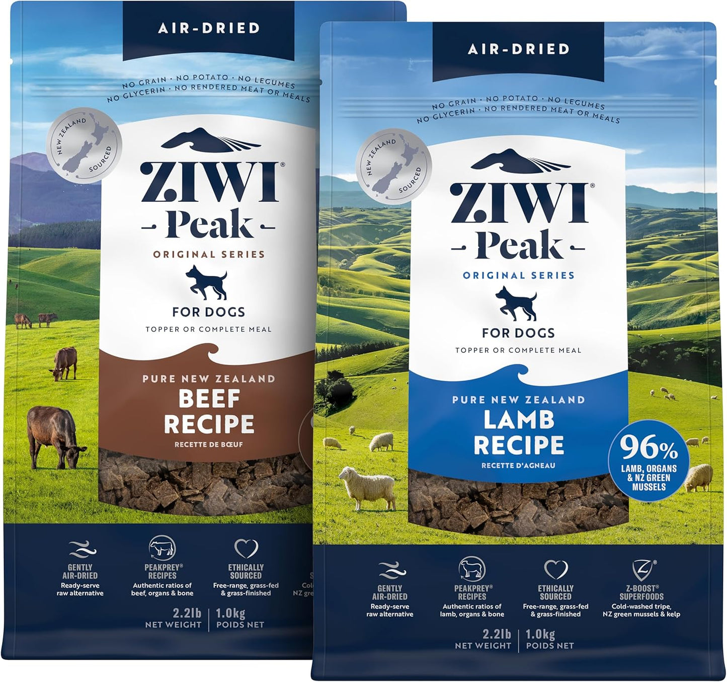 Bundle-of-ZIWI-Peak-Air-Dried-Dog-Food-–-Beef-(35.2oz)-+-Air-Dried-Dog-91