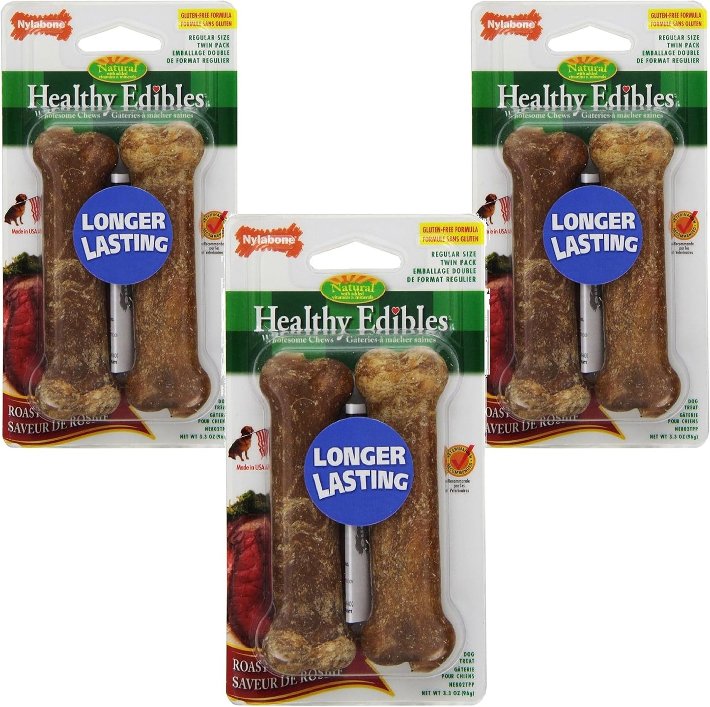 Nylabone-Healthy-Edibles-Roast-Beef-Flavored-Treat-Bones,-Size-Regular---Bone-904
