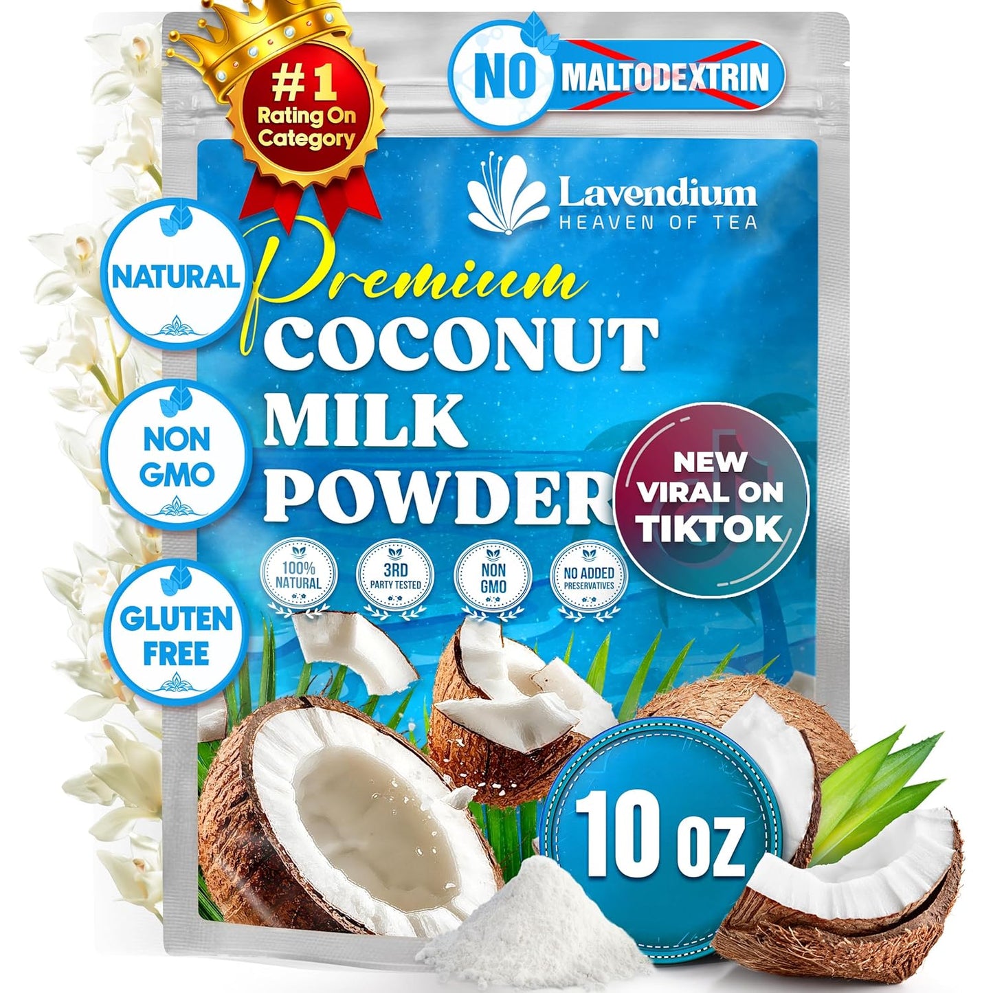 Lavendium,-10oz-Coconut-Milk-Powder,-1-Natural,-Unsweetened,-Perfect-for-Cake,-Coffee,-Creamer-No-1893