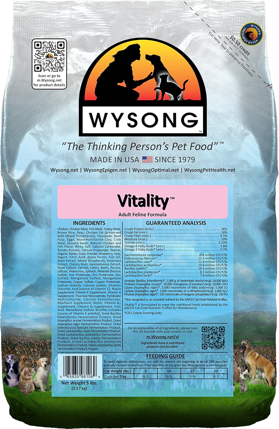 Wysong-Vitality-Adult-Feline-Formula-Dry-Diet-Cat-Food---5-Pound-Bag-822
