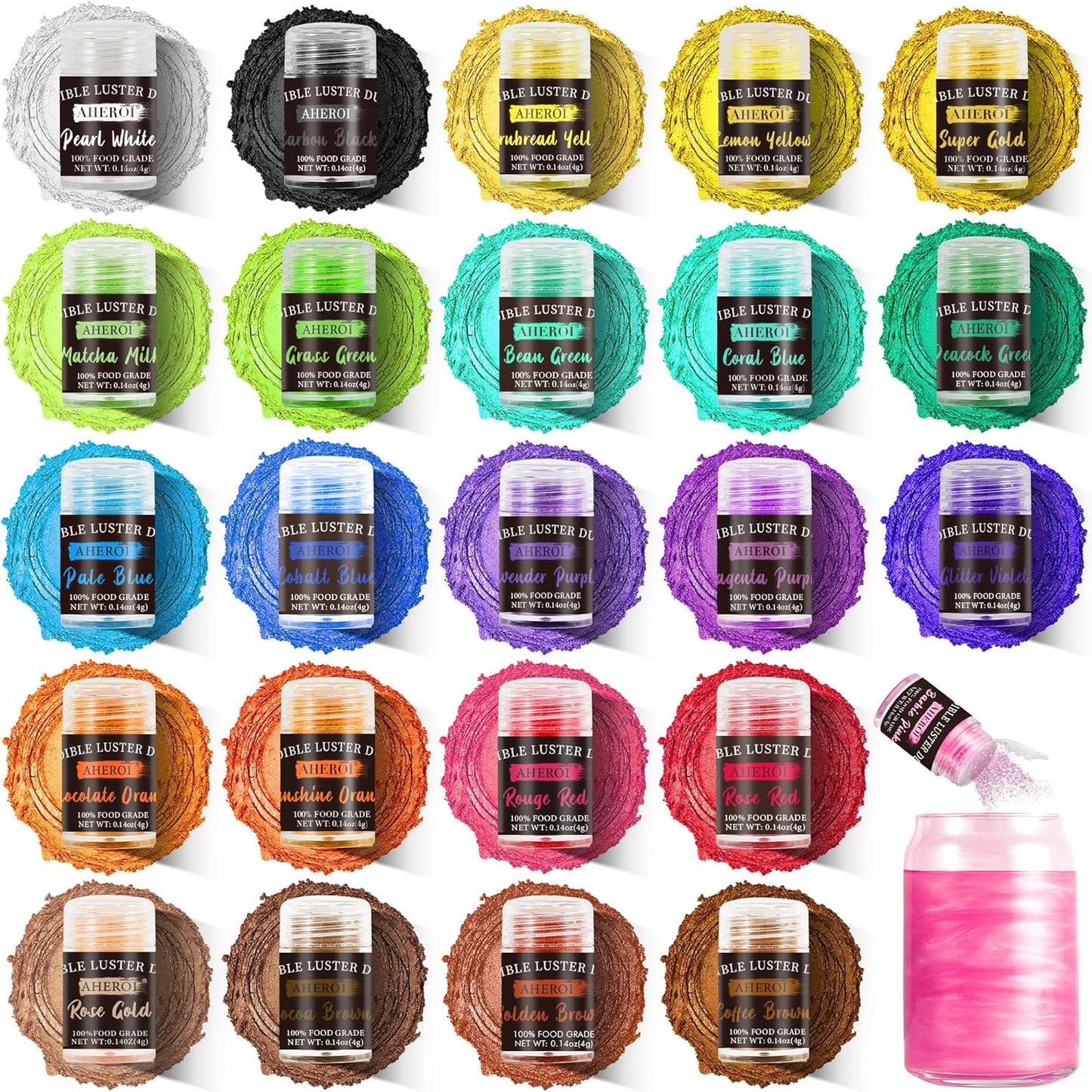 Aheroi-Edible-Glitter,-24-Colors-Luster-Dust-2821