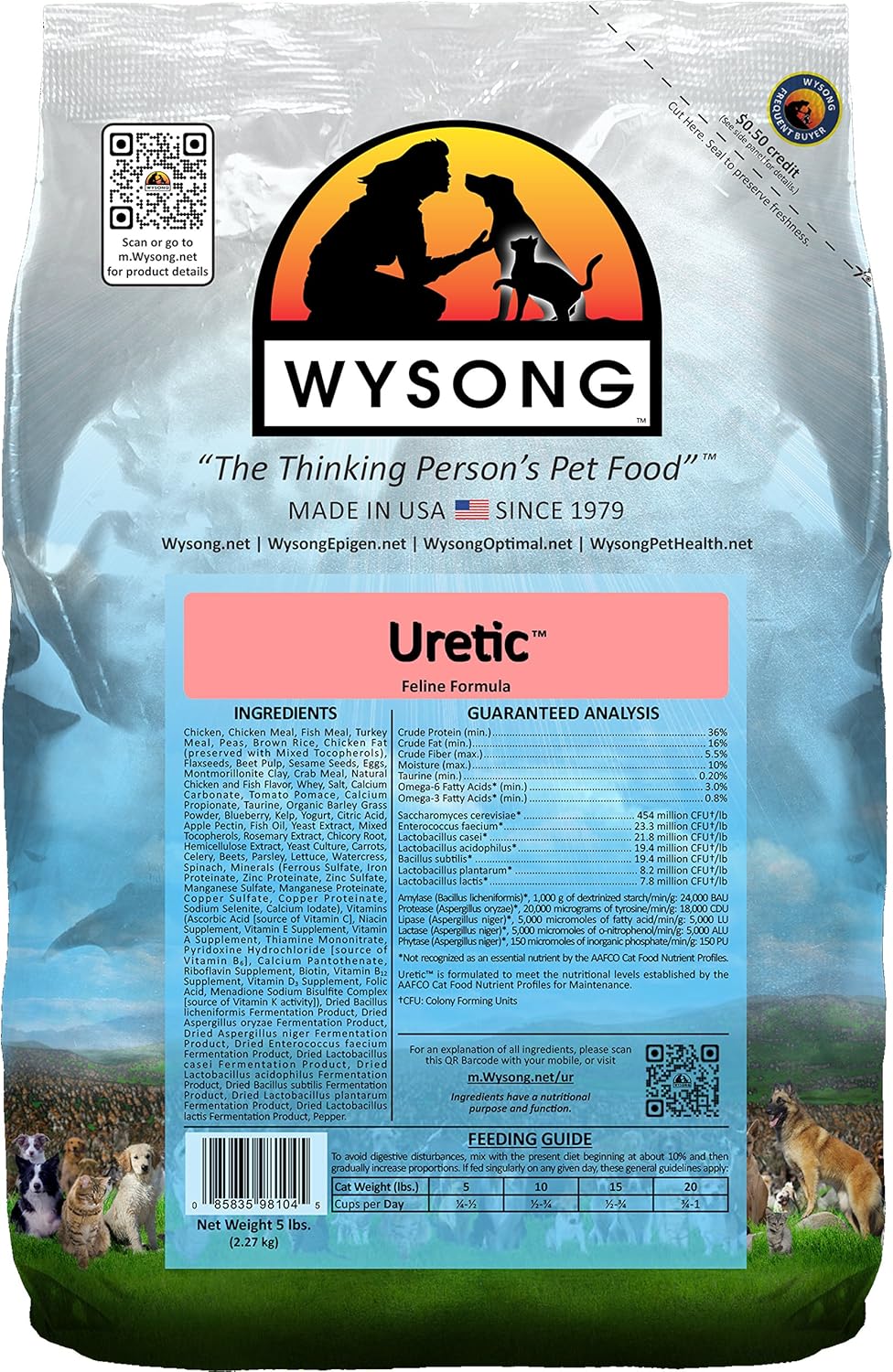 Wysong-Uretic---Dry-Natural-Food-for-Cats,-Chicken,-5-pounds------1561