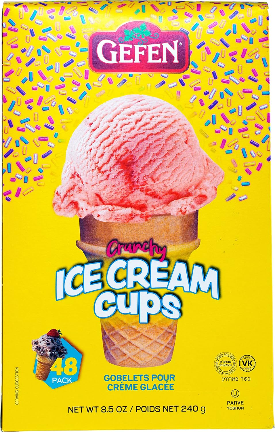 Gefen-Ice-Cream-Cone-Cups,-(48-Cups)-|-952