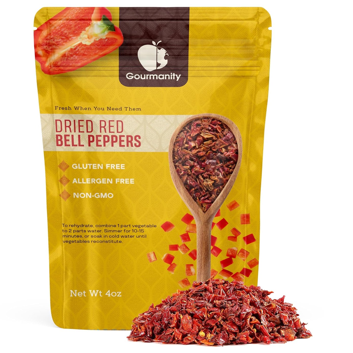 Gourmanity-Dried-Red-Bell-Peppers,-Diced,-4-oz-Resealable-Bag-----328