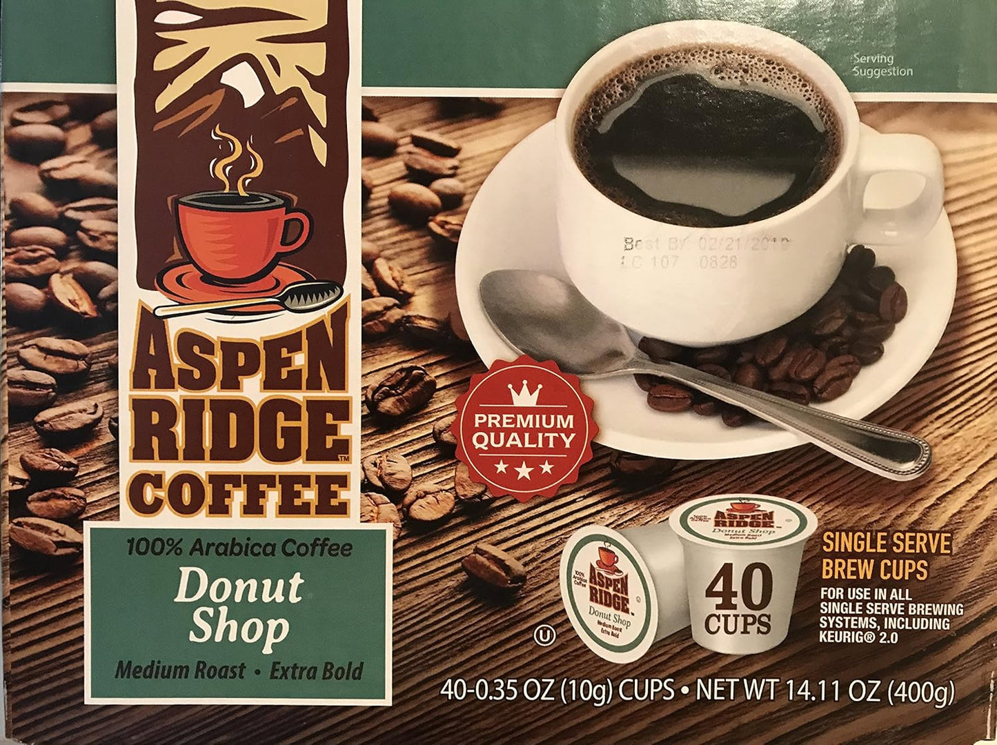 Aspen-Ridge-Coffee-K-Cups---Donut-Shop-Single-Serve-Coffee-Medium-Roast,-267