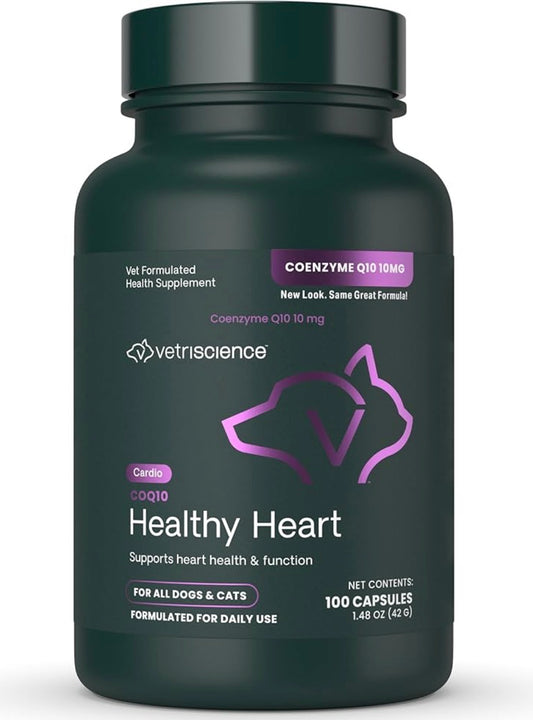 Vetri-Science VETRISCIENCE Coenzyme Q10 for Dogs and Cats, 10mg, 100 Capsules
