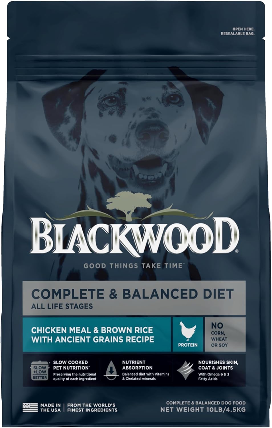 Blackwood Complete & Balanced Diet Dry Dog Food, Chicken Meal & Brown