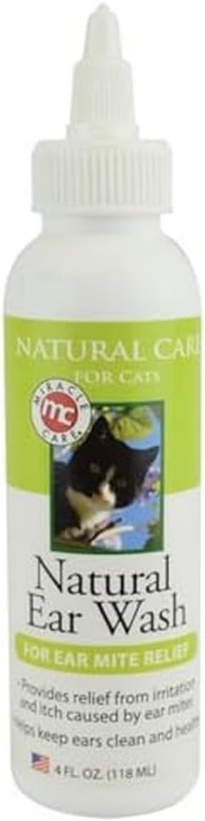 Miracle-Care-Natural-Ear-Wash-for-Cats,-4-Ounce-|-Natural-Ingredients-Provide-575