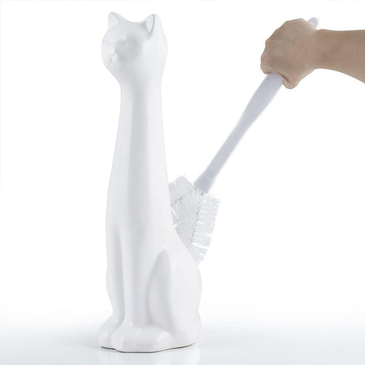 Allure-Home-Creation-White-Cat-2-Piece-Toilet-Brush-Holder-and-958