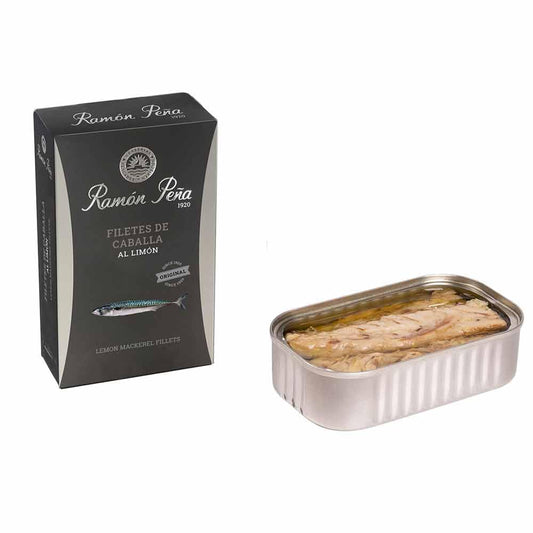 Ramon-Pena-Mackerel-in-Olive-Oil-&-Lemon,-Silver-Line,-115g-----416