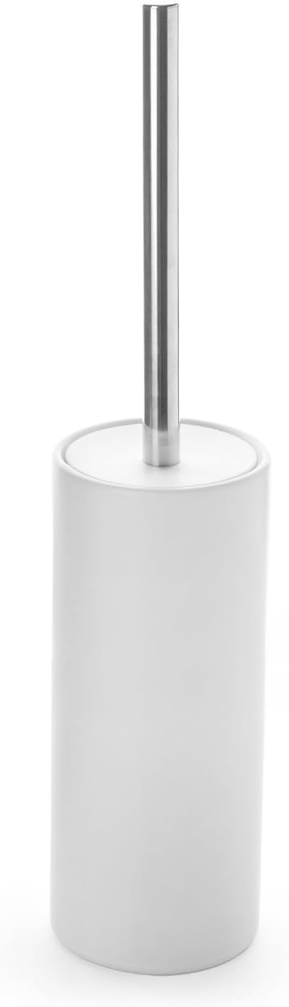 Matt-White-Ceramic-Toilet-Brush-and-Holder-Set,-Durable-Bristles-2333