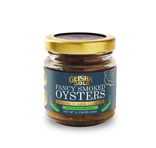 GEISHA-Smoked-Oysters-in-Extra-Virgin-Olive-Oil-with-Jalapenos-3.75oz(Pack-of-6)-330