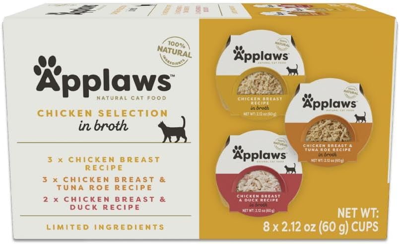 Applaws-Natural-Wet-Cat-Food,-8-Count,-Limited-Ingredient-Cat-Food-Pots,-Chicken-1544