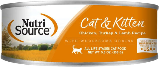 Tuffy'S-Pet-Food-131322-12-Pack-Nutri-Cat/Kitten-Chicken/Turkey/Lamb-Food,-5-Ounce----90