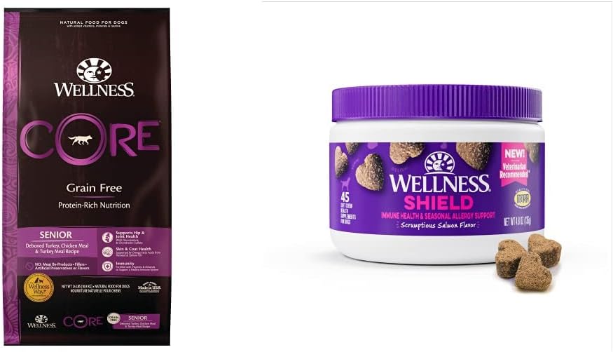 Wellness-CORE-Senior-Dog-Food-+-Supplements-Bundle:-Grain-Free-Dry-Dog-Food,-57