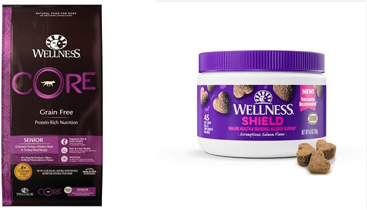Wellness-CORE-Senior-Dog-Food-+-Supplements-Bundle:-Grain-Free-Dry-Dog-Food,-57