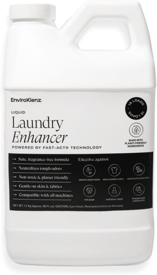 EnviroKlenz-Laundry-Enhancer-Odor-Eliminator,-Liquid,-30-Loads-|-Removes-12