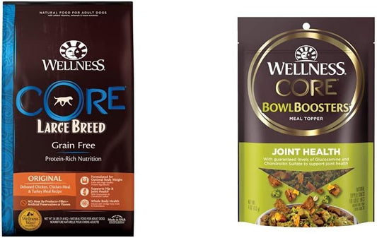 Wellness-CORE-Natural-Grain-Free-Dry-Dog-Food,-Large-Breed,-26-Pound-Bag-+-30