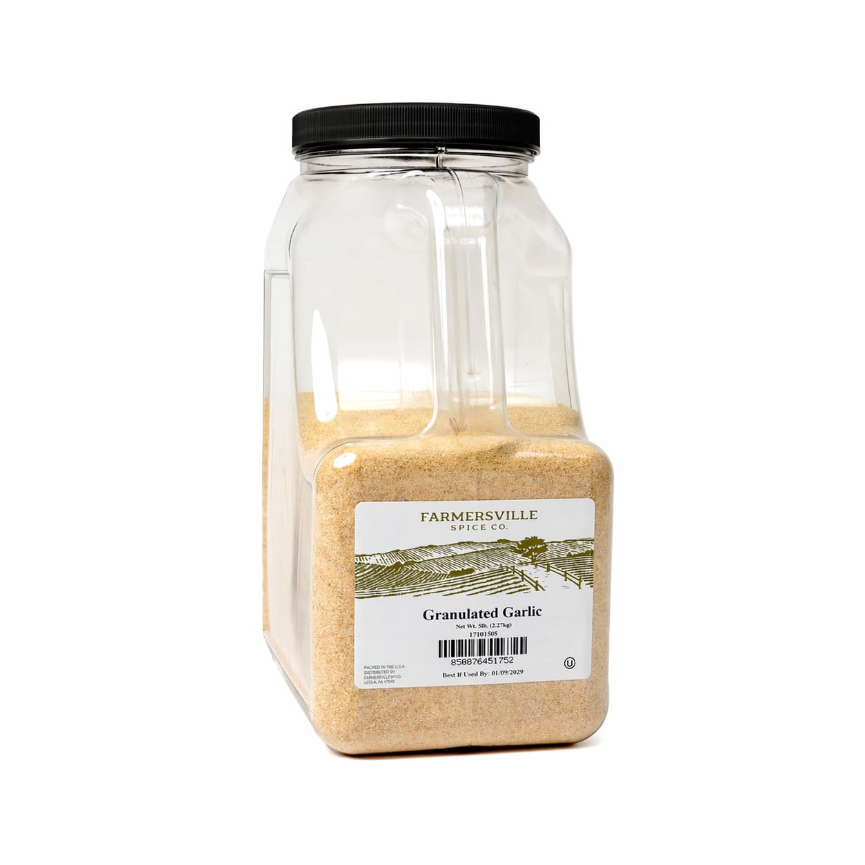 Farmersville-Spice-Co.-Granulated-Garlic,-5-lb-Handle-Jug,-Kosher-Spice-for-1300