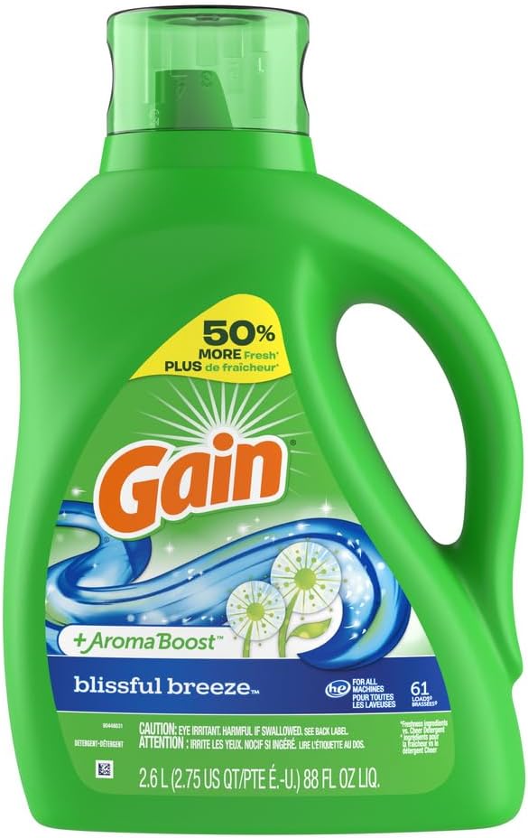 Gain-+-Aroma-Boost-Liquid-Laundry-Detergent,-Blissful-Breeze-Scent,-471