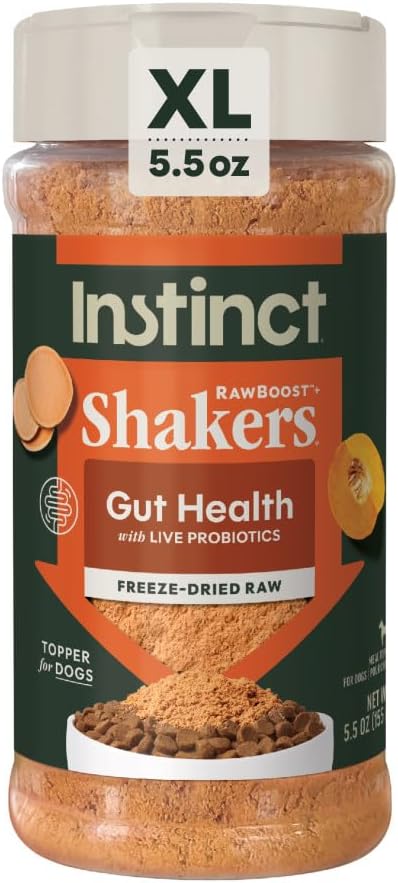 Instinct-RawBoost-Shakers,-Freeze-Dried-Dog-Food-Powder-Topper,-Chicken---Gut-Health,-5.5-2155