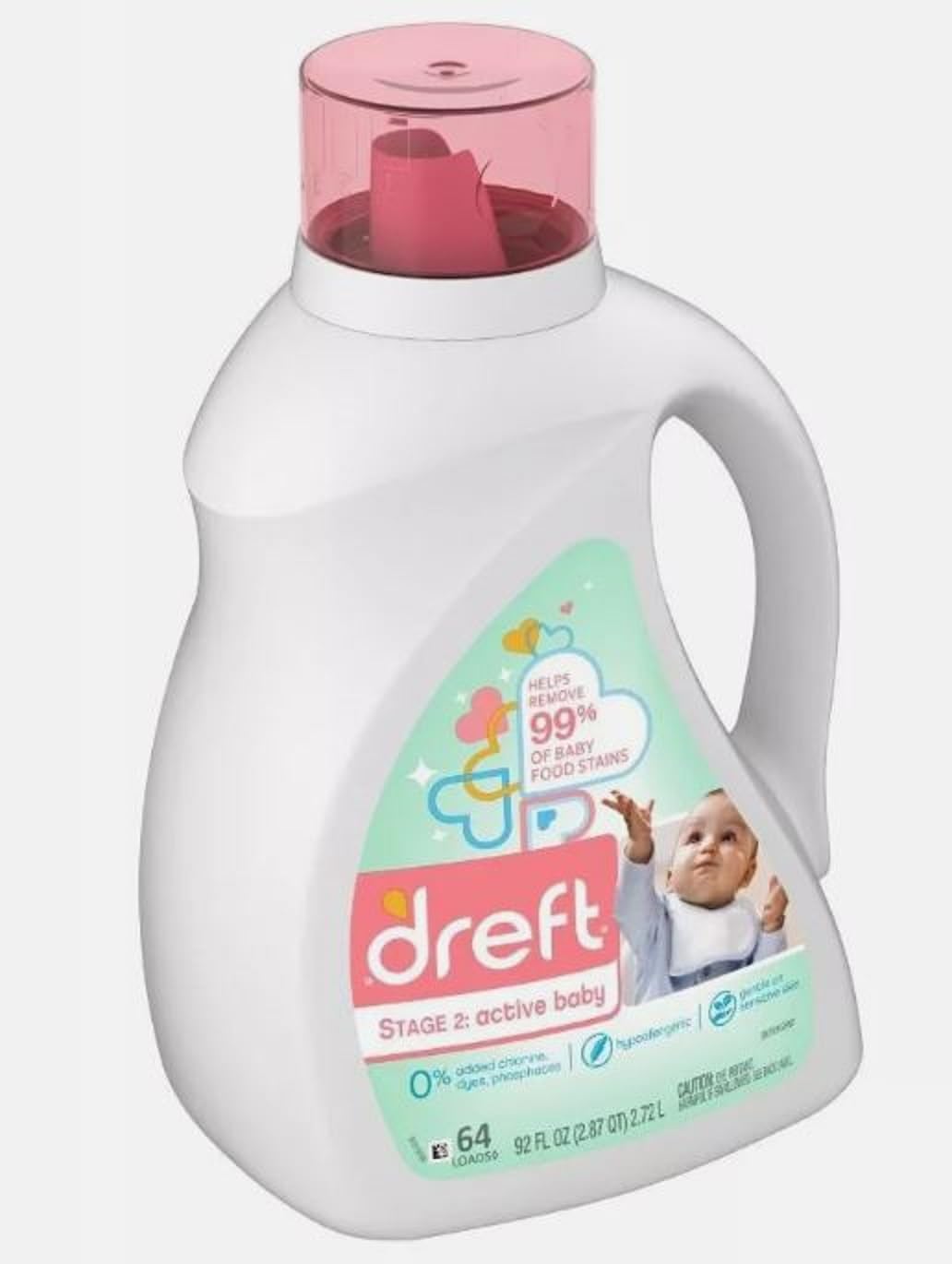 Dreft-Stage-0.0833333333333333-Active-Baby-Liquid-Laundry-Detergent,-64-Loads-3642