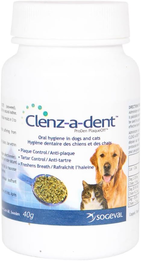 Sogeval-CLE06800-Clenz-A-Dent-Plaque-Off-Food-Additive,-40-g-----1108