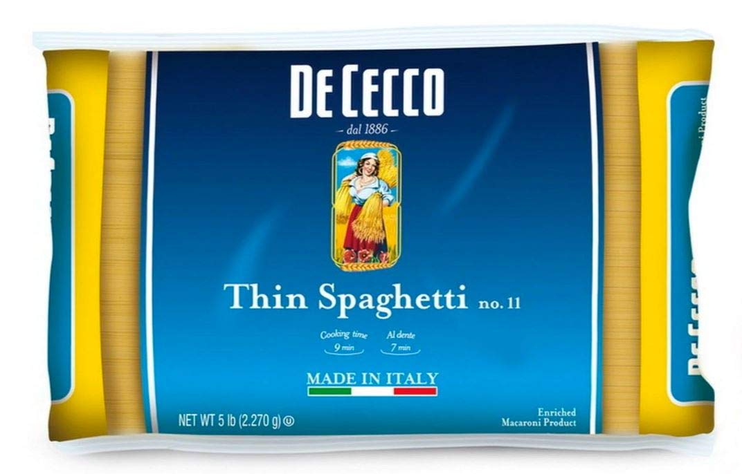 De-Cecco-Semolina-Pasta,-Thin-Spaghetti,-5-Pound-733
