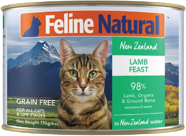 Feline-Natural-New-Zealand-Canned-Catfood-Wet-Food,-High-Meat,-Low-Carb,-&-Free-Food-Lamb986