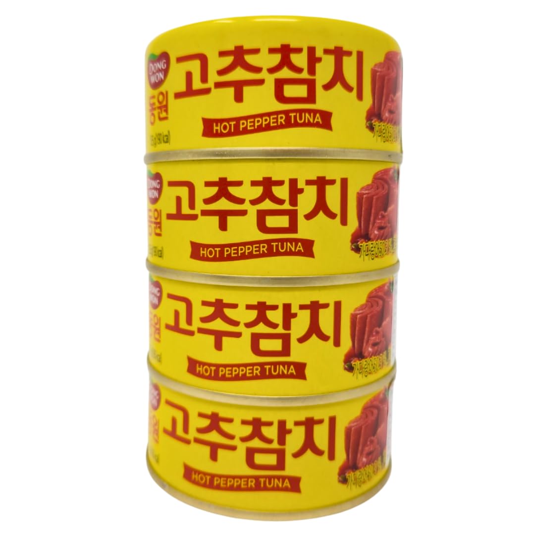 Dongwon-Atún-en-salsa-de-pimiento-picante-con-verduras,-4.76-oz-(paquete-4)-1288