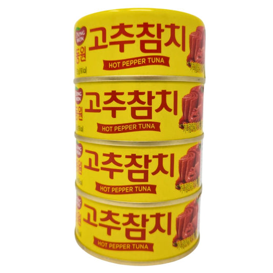 Dongwon-Tuna-in-Hot-Pepper-Sauce-with-Vegetables,-150g-(4-Pack)-----679