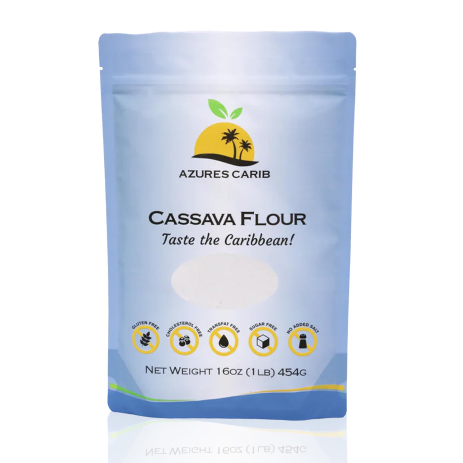 Azures-Carib-Cassava-Flour-1lb-Bag,-Cassava-Root-Flour-for-Cooking-&-104