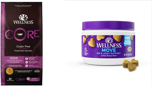 Wellness-CORE-Senior-Dog-Food-+-Supplements-Bundle:-Grain-Free-Dry-Dog-Food,-38