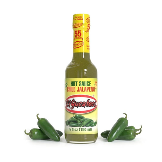 El-Yucateco-Jalapeño-Hot-Sauce,-Authentic-Mexican-Green-Jalapeo-Pepper-Sauce,-Mild-782