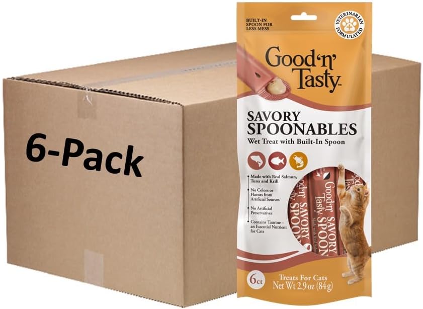 Good-‘n’-Tasty-Savory-Spoonables-with-Real-Salmon,-Tuna-&-Krill,-6-Count-Tube,-110