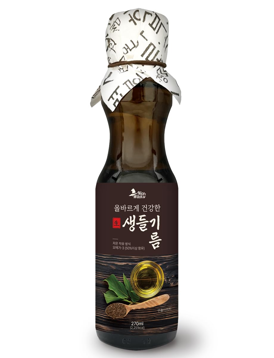 NICE-WITCH'S-Raw-Perilla-Oil-270ml-/-9.5oz---1-Perilla-Seeds,-compression-????-1958