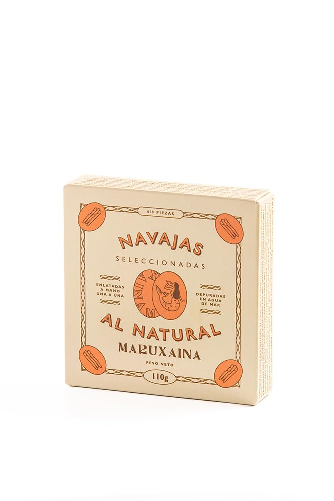 Maruxaina.-Almejas-de-afeitar-en-salmuera.-45875-piezas.-110g-(3.88oz).-Paquete-de---38