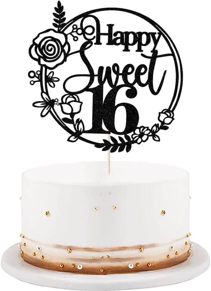 Rose-Gold-Glitter-Happy-Sweet-16-Cake-4155