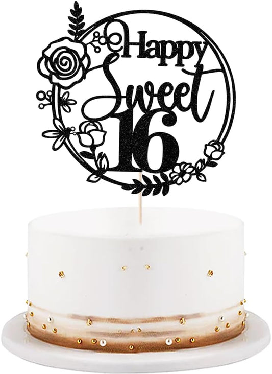Rose-Gold-Glitter-Happy-Sweet-16-Cake-4155