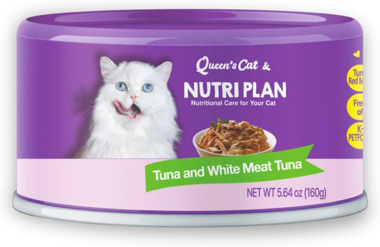 Queen's-Cat-&-NUTRI-PLAN-Wet-Cat-Food,-Tuna-&-White-Tuna,-5.64-539