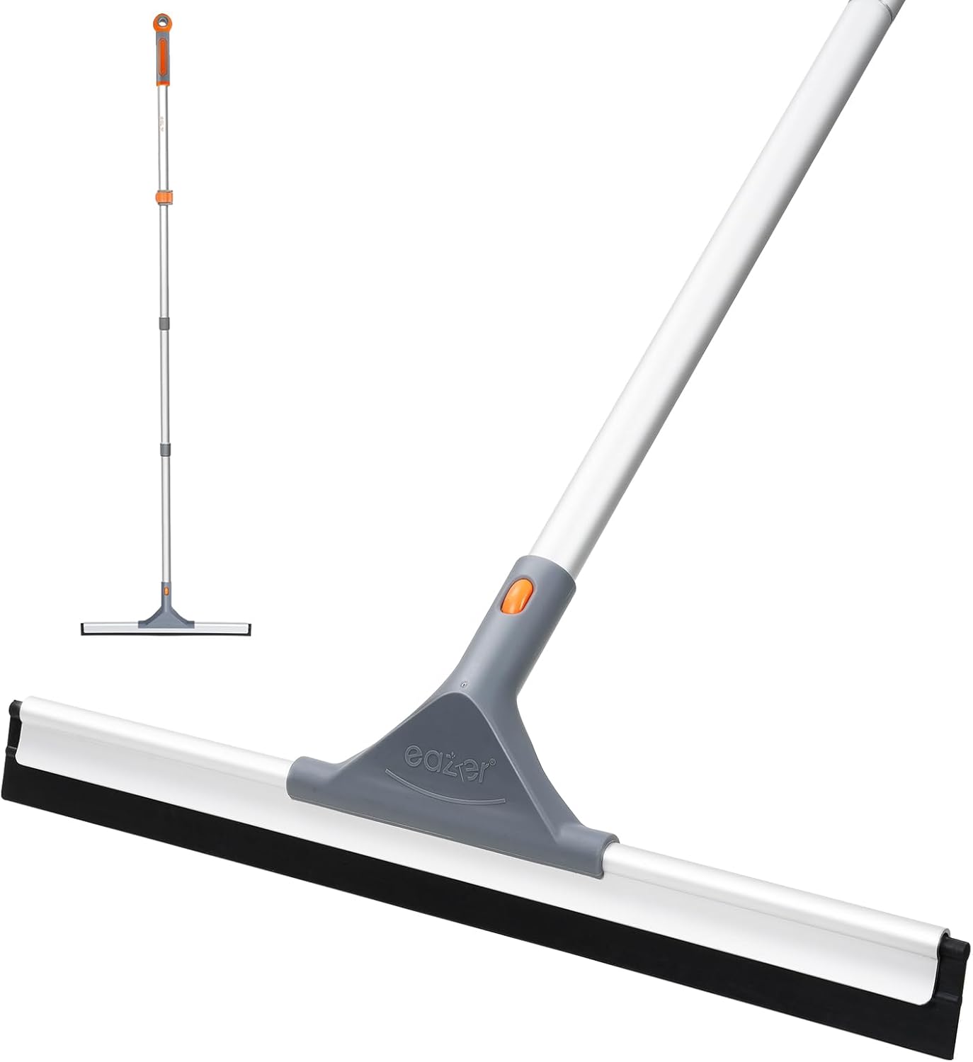 Eazer-Floor-Squeegee-Broom:-Heavy-Duty-Scrubber-with-Extendable-60''-Aluminum-Pole-and-Rubber-Blade-336